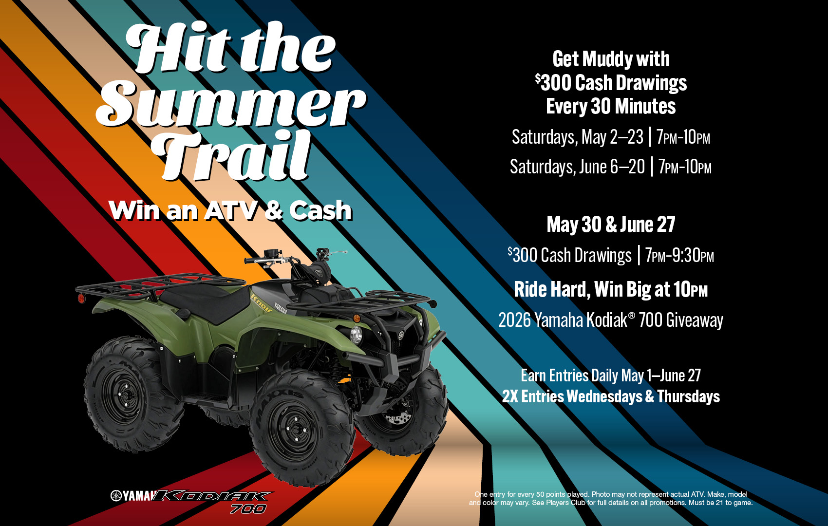 Hit the Summer Trail ATV and Cash promo event